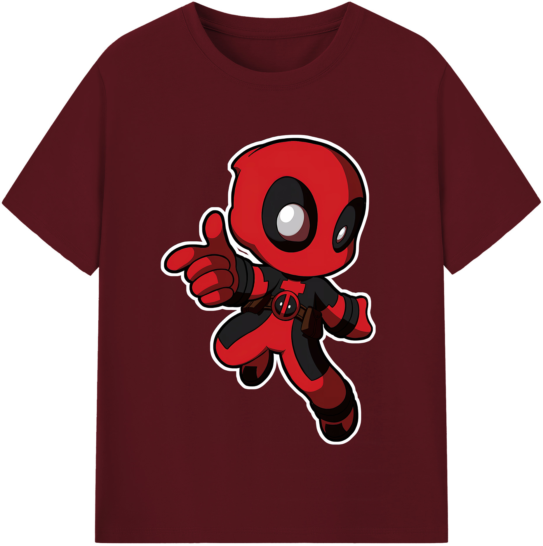 （画像用） Deadpool デッドプール 綿100％半袖Tシャツ（フロントプリント）